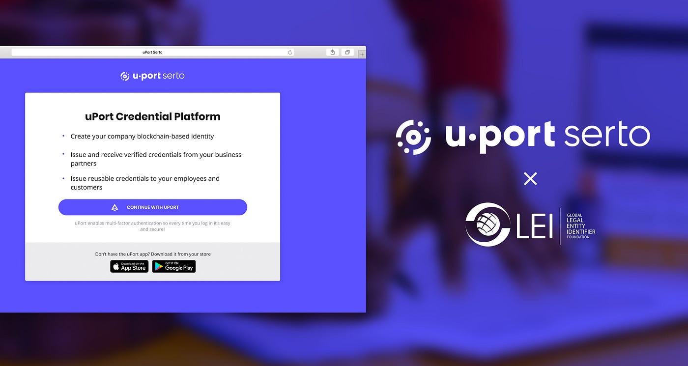 Uport Partners With The Gleif Network To Launch Decentralized Corporate Identity Management By Uport Uport Medium