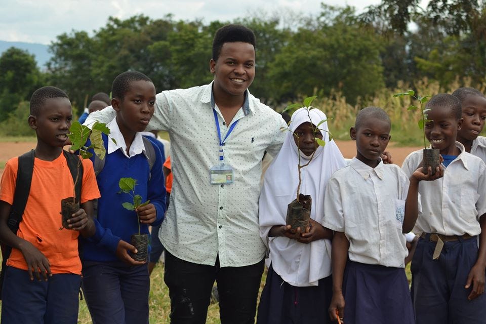 A tree planting program in primary school conducted by ECN