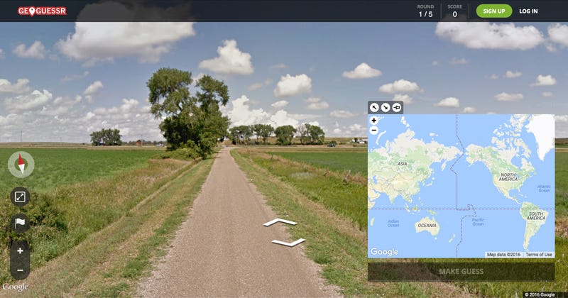 An example of a geo guessr image