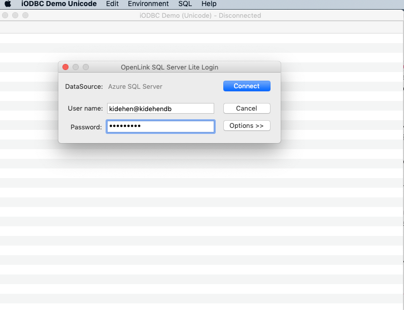 macos sierra odbc manager