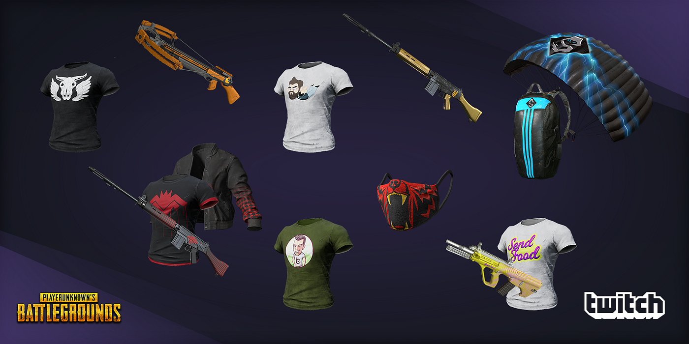 UPDATED September 18: Next round of PUBG skins featuring your favorite  streamers | by Emily Halpin | Twitch Blog | Medium