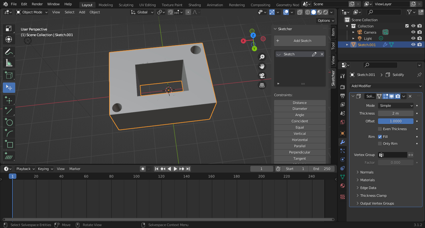 CAD Sketcher Blender plugin. Draw like CAD software on Blender? Not… | by  Nicola Landro | Medium