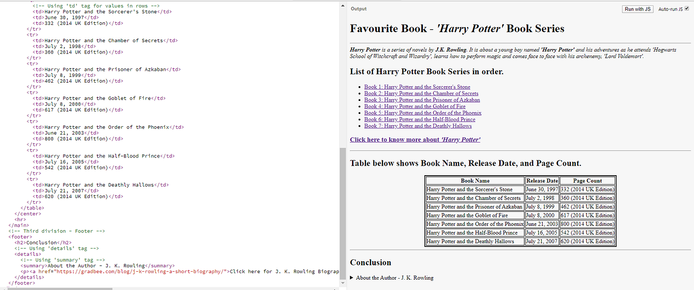 Simple Project using HTML. I just started learning HTML and CSS… | by ...
