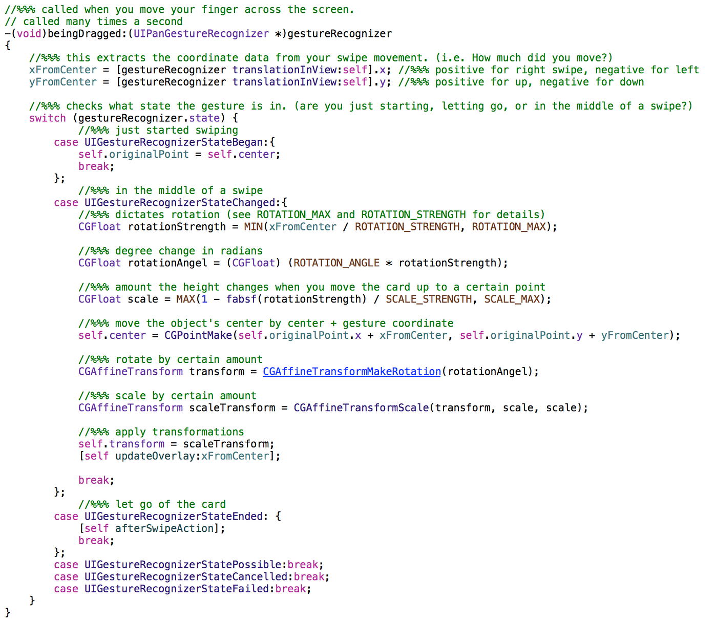 Adding Tinder-esque Swipeable Cards to your iPhone App | by Richard Kim ...