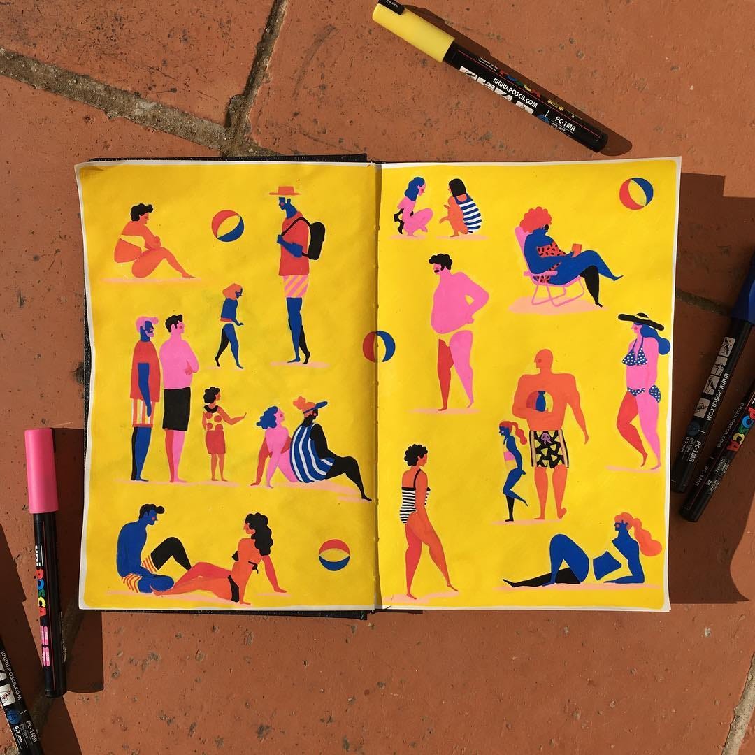 Posca Pen Illustration 2025