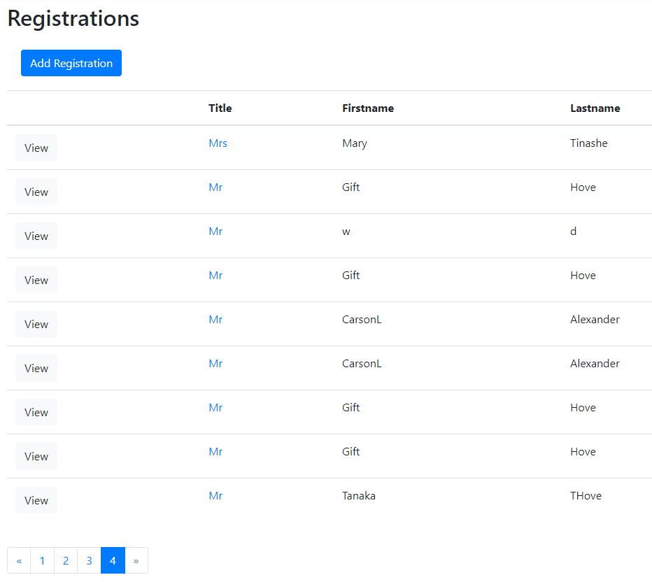 Basic Dynamic Client Side Table Pagination with reactstrap | by Gift Hove |  About Coding | Medium