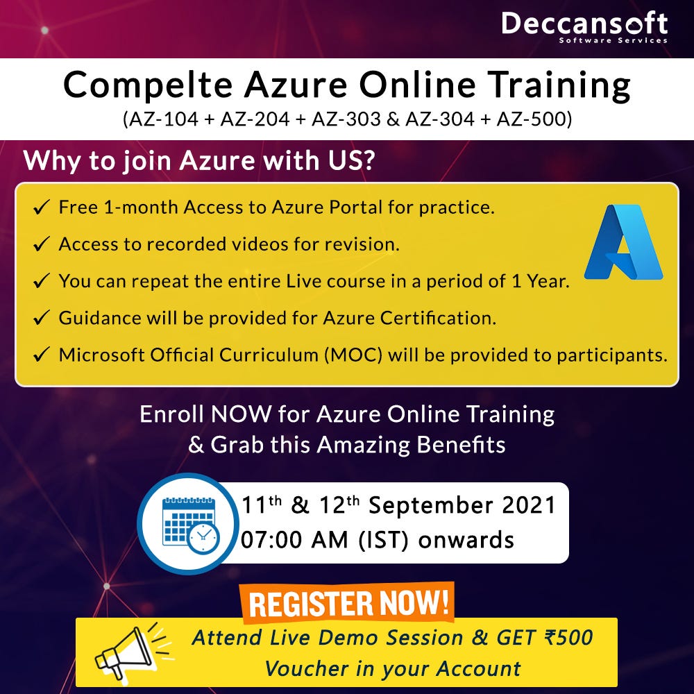 🎊2️⃣Days to go!!🎊 Complete Microsoft Azure Virtual Training by Sandeep