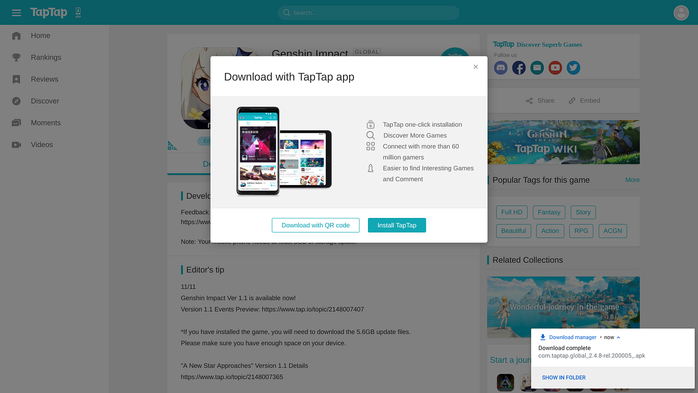genshin impact download chrome os