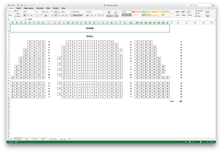 進階excel 用excel 編音樂廳座位圖 編座位 特別是哪位vip By Dennis Wu Split Into Two Medium