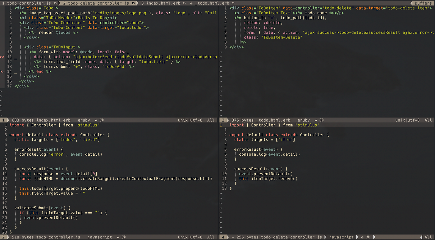 I created the same app with Rails and Javascript by Mario Alberto