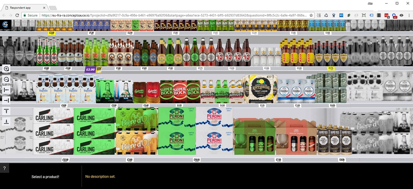 Virtual Shelf and Shelf Tests. Quantitative Research by ConceptSauce