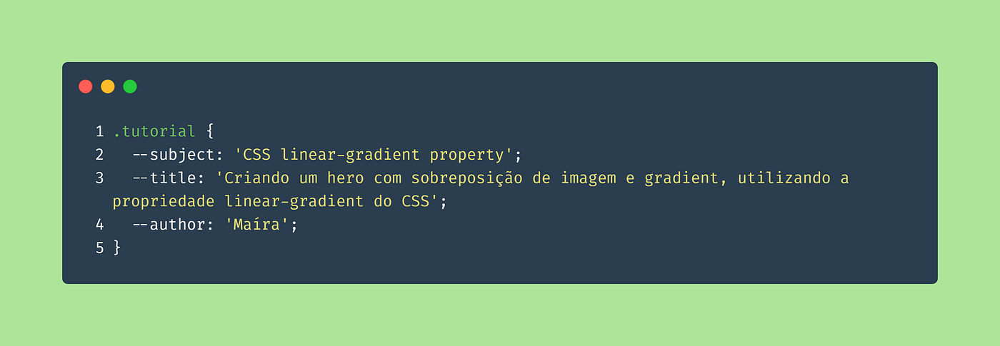 Criando um hero com sobreposição de imagem e gradient, utilizando a  propriedade linear-gradient do CSS | by Maíra | Medium