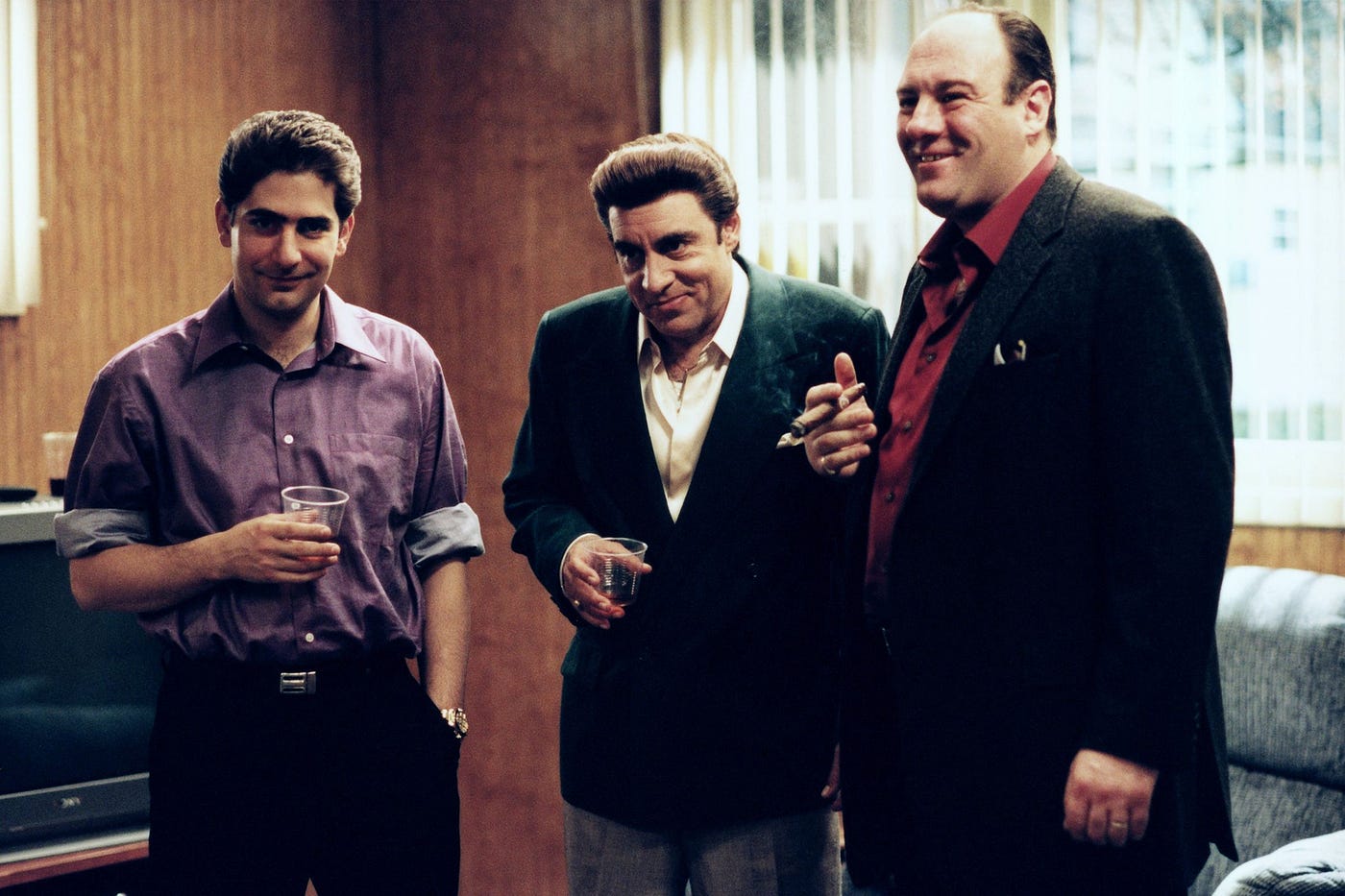 Michael Imperioli, Steven Van Zandt and James Gandolfini in ‘The Sopranos.’