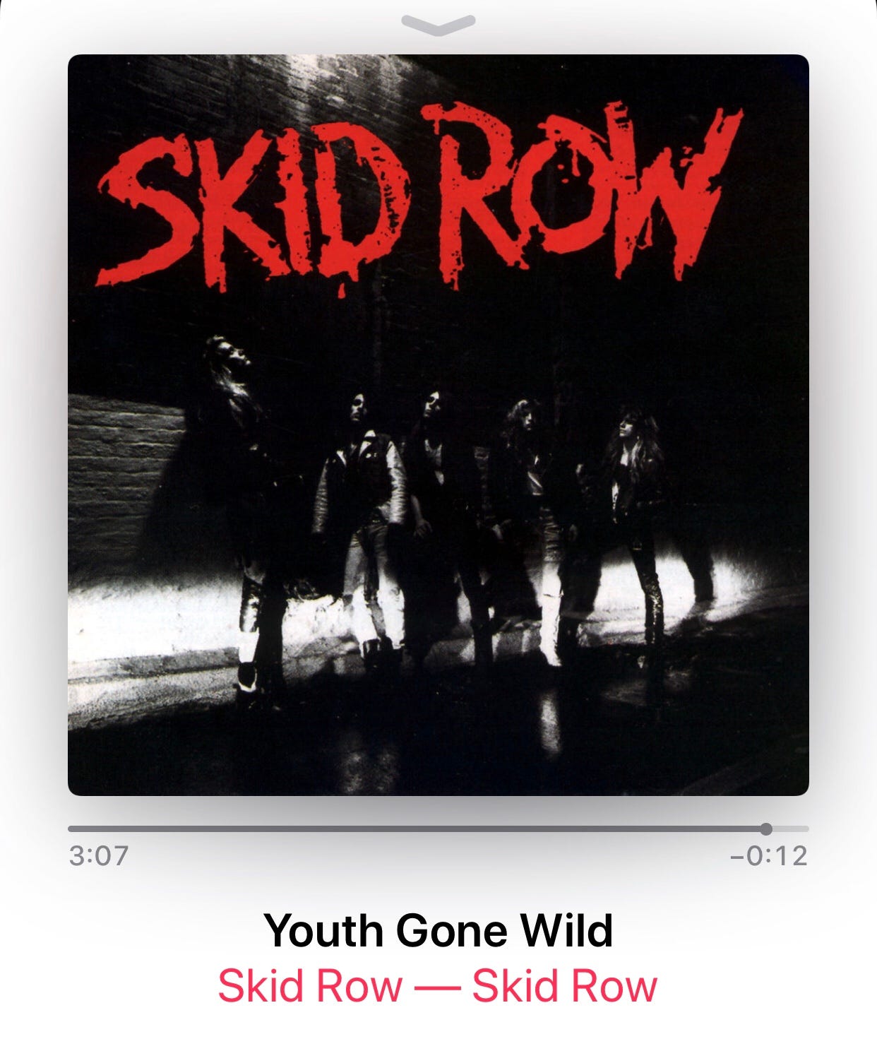 Skid Row — Youth Gone Wild. When everything on music scene should… by