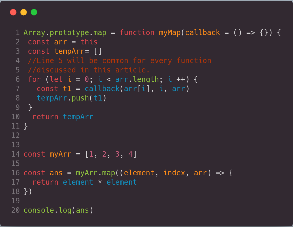 Map, Reduce and filter implementation in plain javascript | by Anil  Chaudhary | Medium