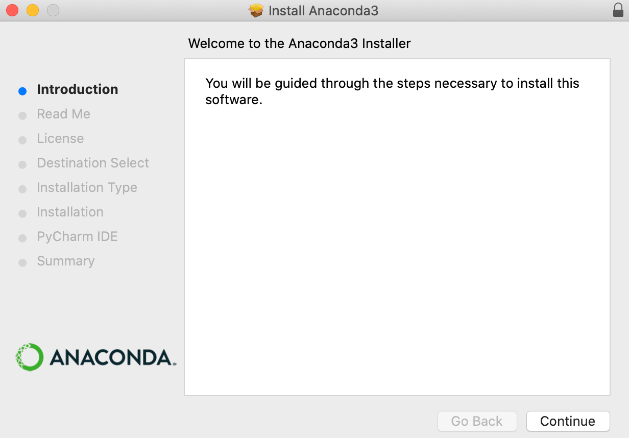 install andaconda for mac