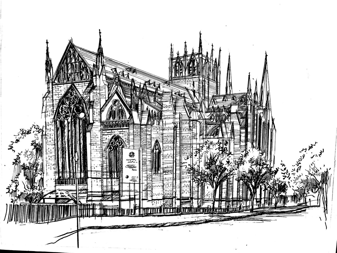 St.Mary’s Cathedral drawing inspired by Atelier Bow Wow.