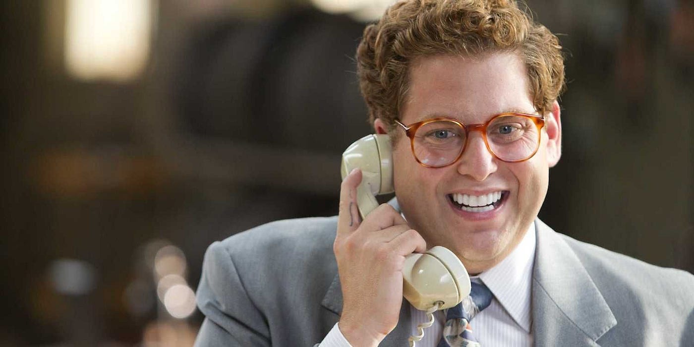 Jonah Hill in the Wolf of Wall Street