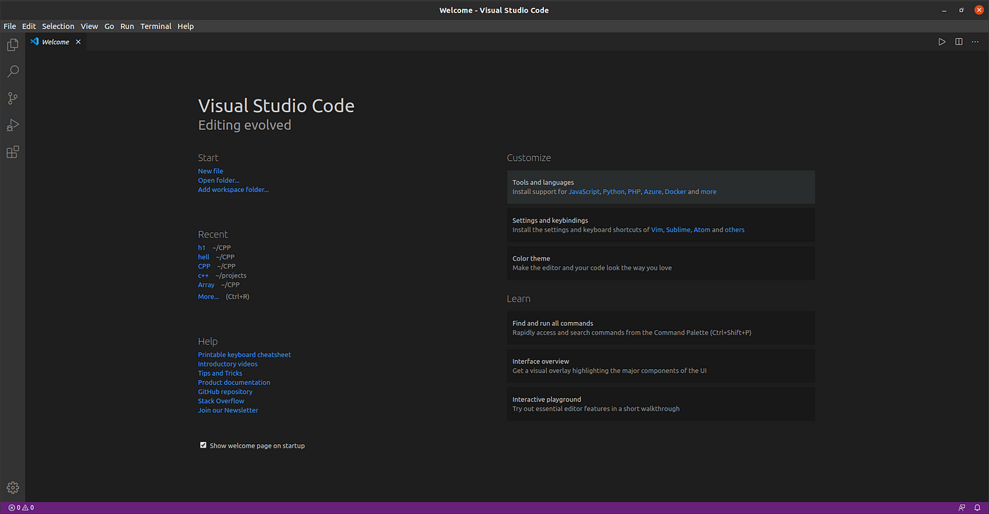 Setting Up Visual Studio Code Vs Code With C On Ubuntu Linux By Amritya Singh Floppy Disk F Medium Setting Up Visual Studio Code Vs Code With C On Ubuntu Linux By Amritya Singh Floppy Disk F Medium