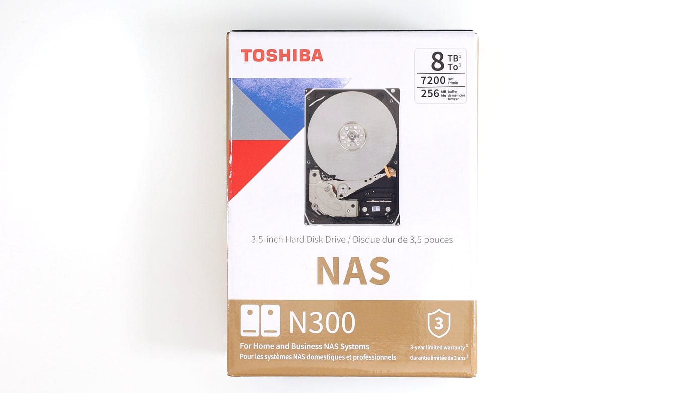 NAS專用硬碟TOSHIBA N300 8TB　兩顆一起做RAID 0