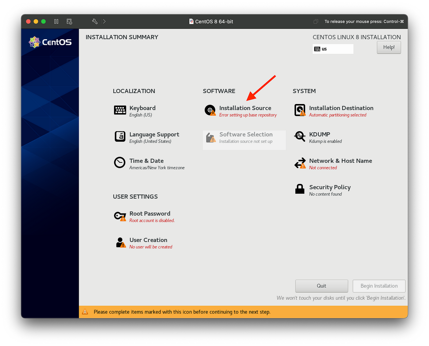 CentOS 8 installation: Error setting up base repository | by Forketyfork |  Medium