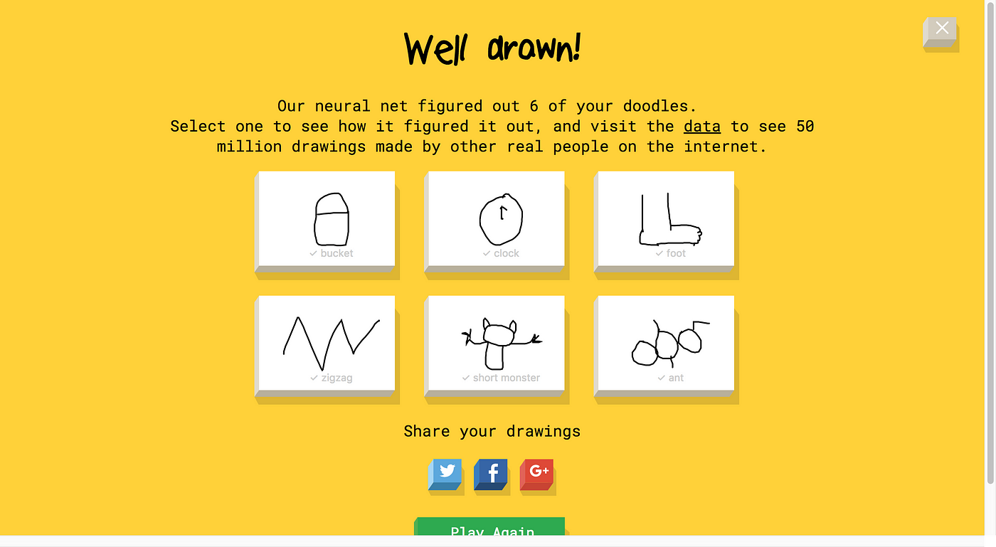 Quick, Draw! : Google's Fun A.I. Guessing Game | by Britt | Medium