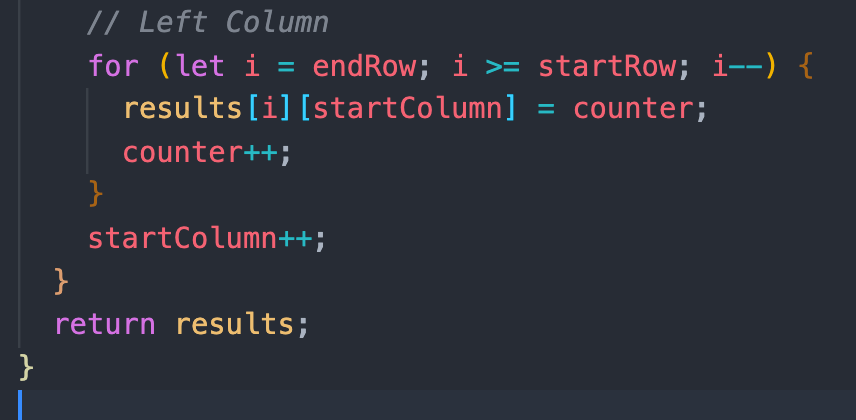 Spiral Matrix in JavaScript. This week while covering JavaScript… | by ...