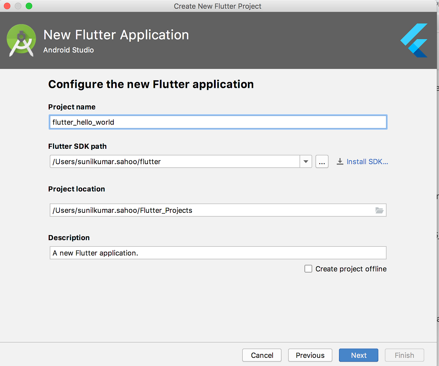 “Hello World” in Flutter. As this is first day in flutter, lets… | by ...
