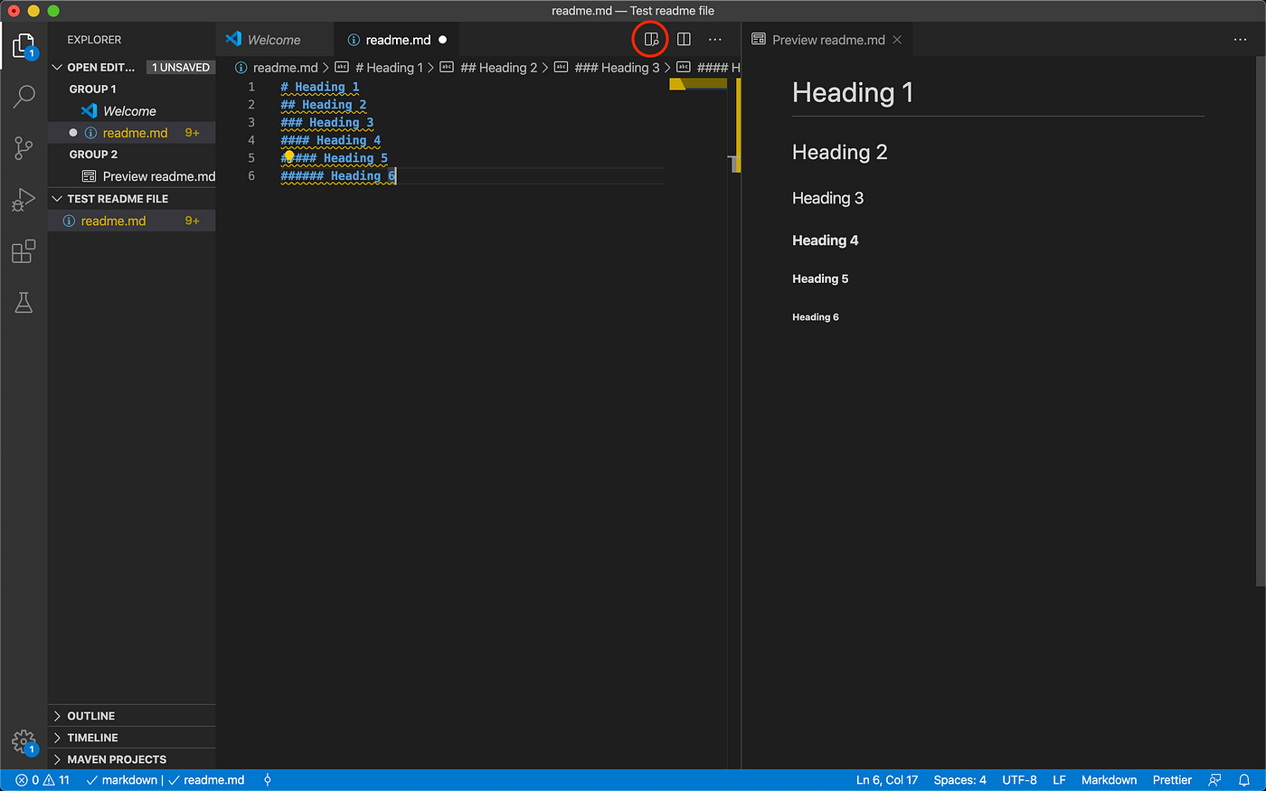 Writing readme.md (markdown file) file. by Bharat Kumar Medium