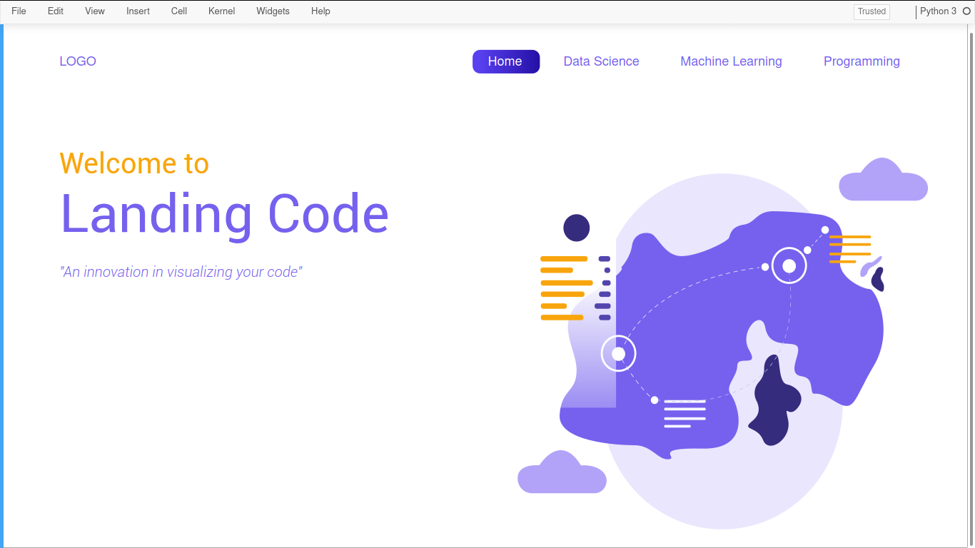 Landing Code: Applying Landing Page into Jupyter Notebook | Towards ...