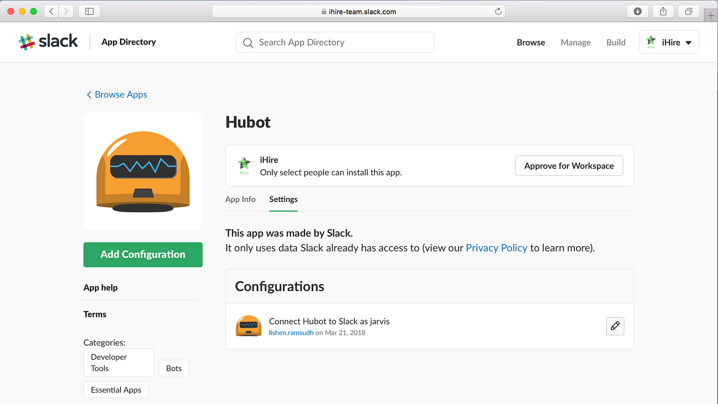 Simple Slackbot Instructions So While Digging Up Resources To Try By Lishen Ramsudh Medium