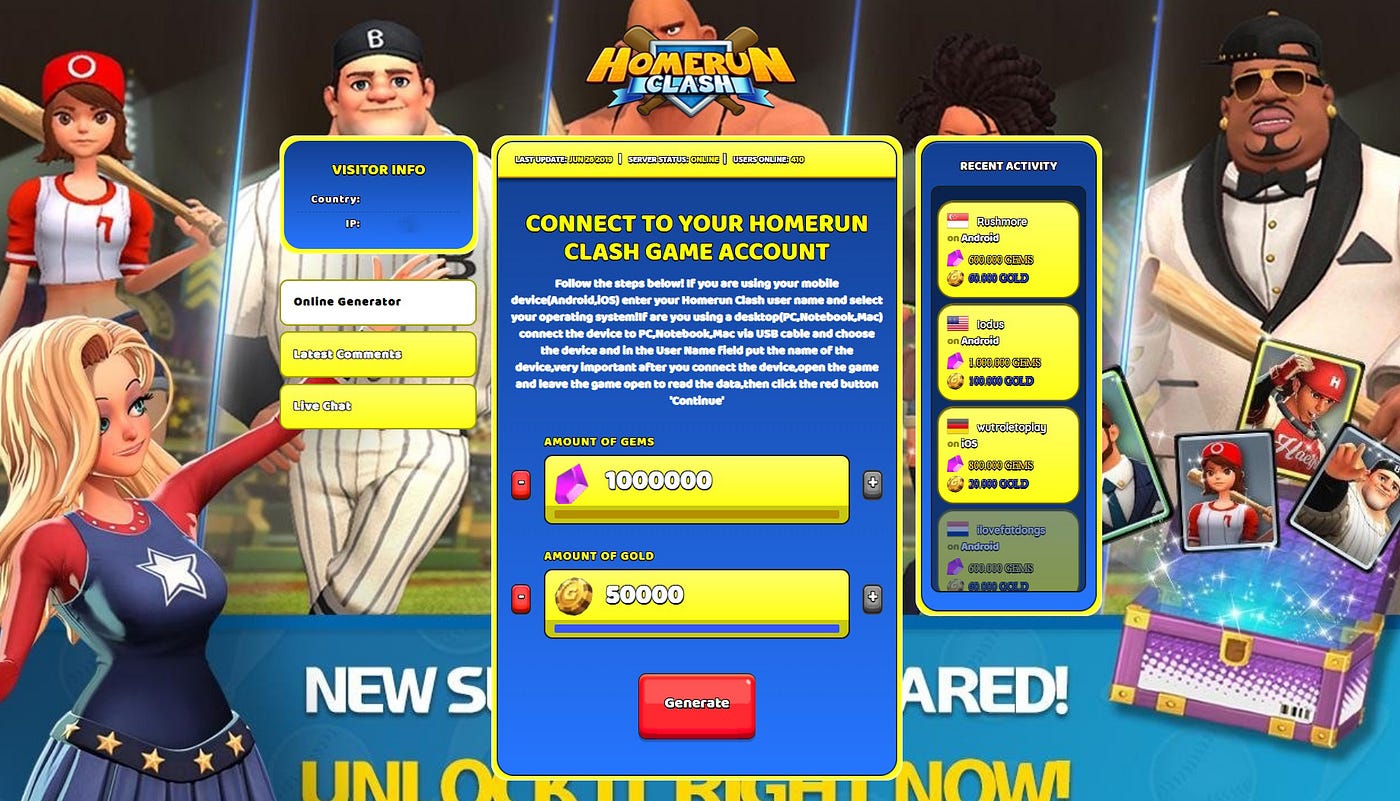 Homerun Clash Cheats — Tips for more gems hack by Zetels Medium