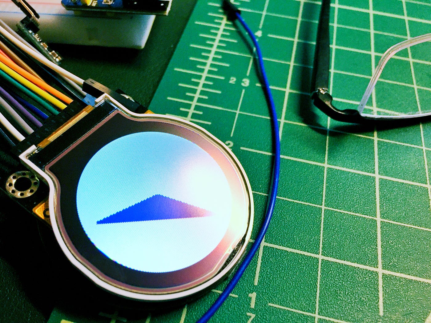 round lcd display arduino free sample