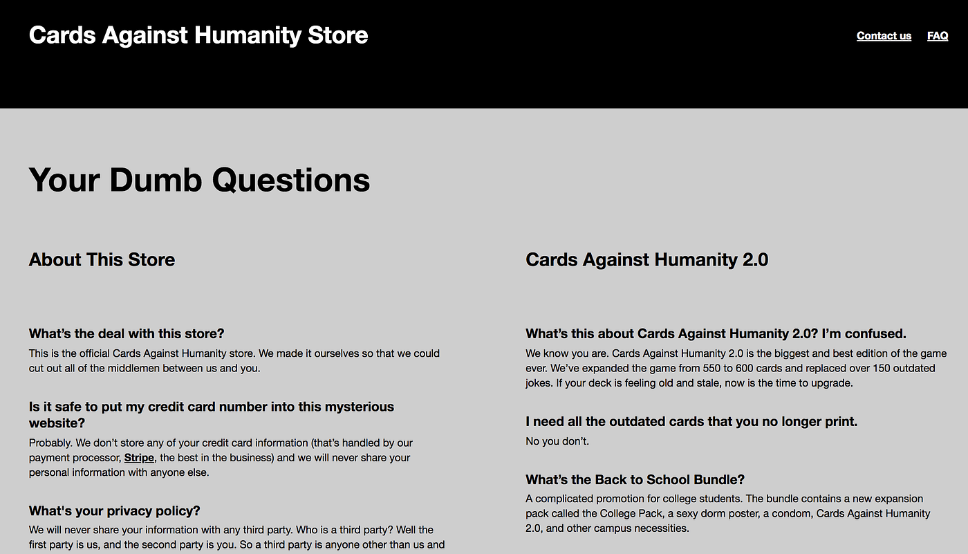 What Your FAQ Says About Your eCommerce Business | by Marvin J. Strauss |  Better than sure.