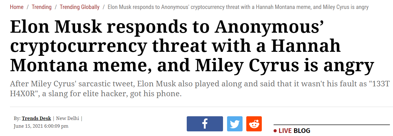 elon musk responds to anonymous