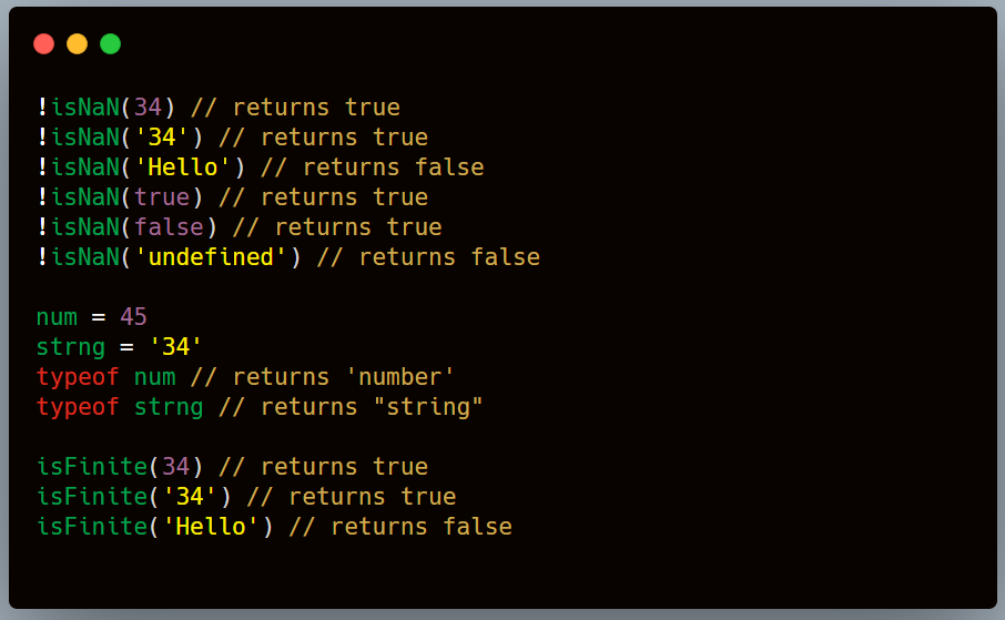 How To Check If A Variable Is A Number In JavaScript