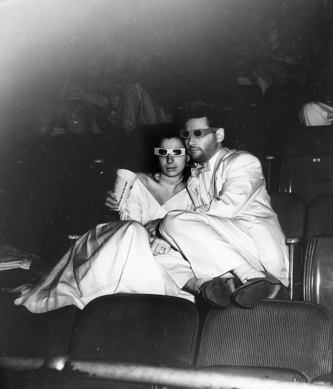 Infrared photos of 1940s movie