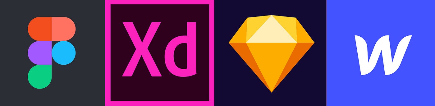 Figma vs Adobe XD vs Sketch vs Webflow: A Design Tool Comparison | by  Olivia Baer | Mojave Interactive | Medium