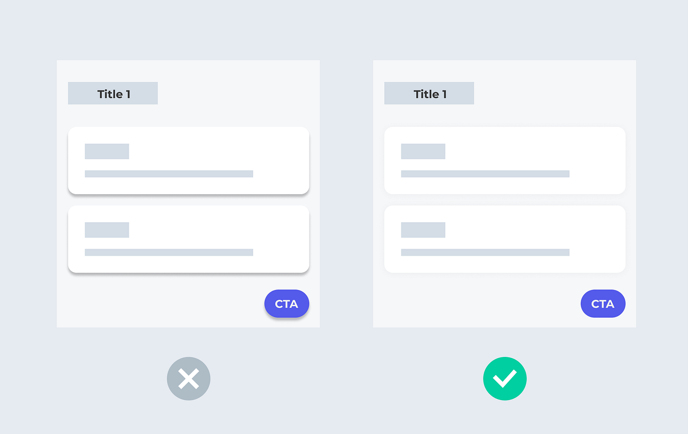 Avoid using default shadows. Customize your shadows to make them look natural.