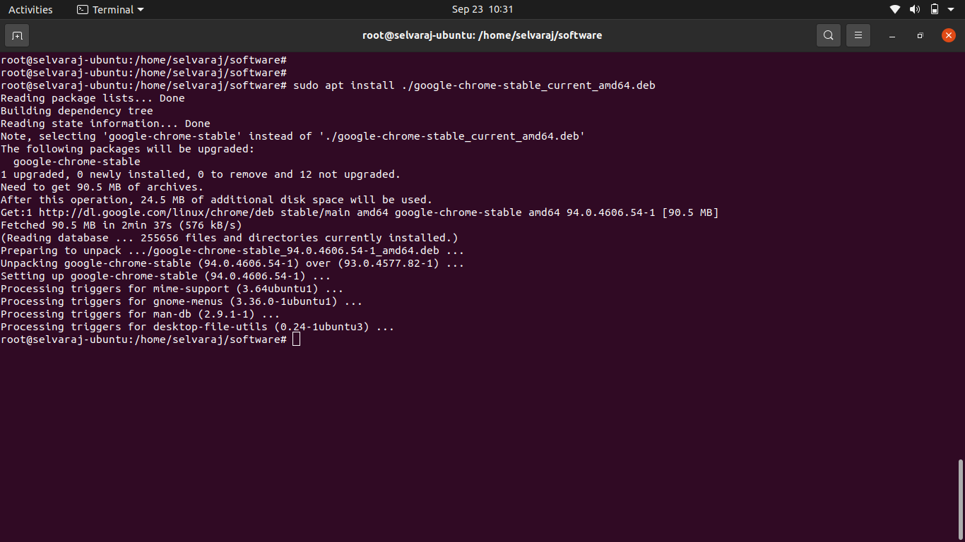 Download and install Google Chrome