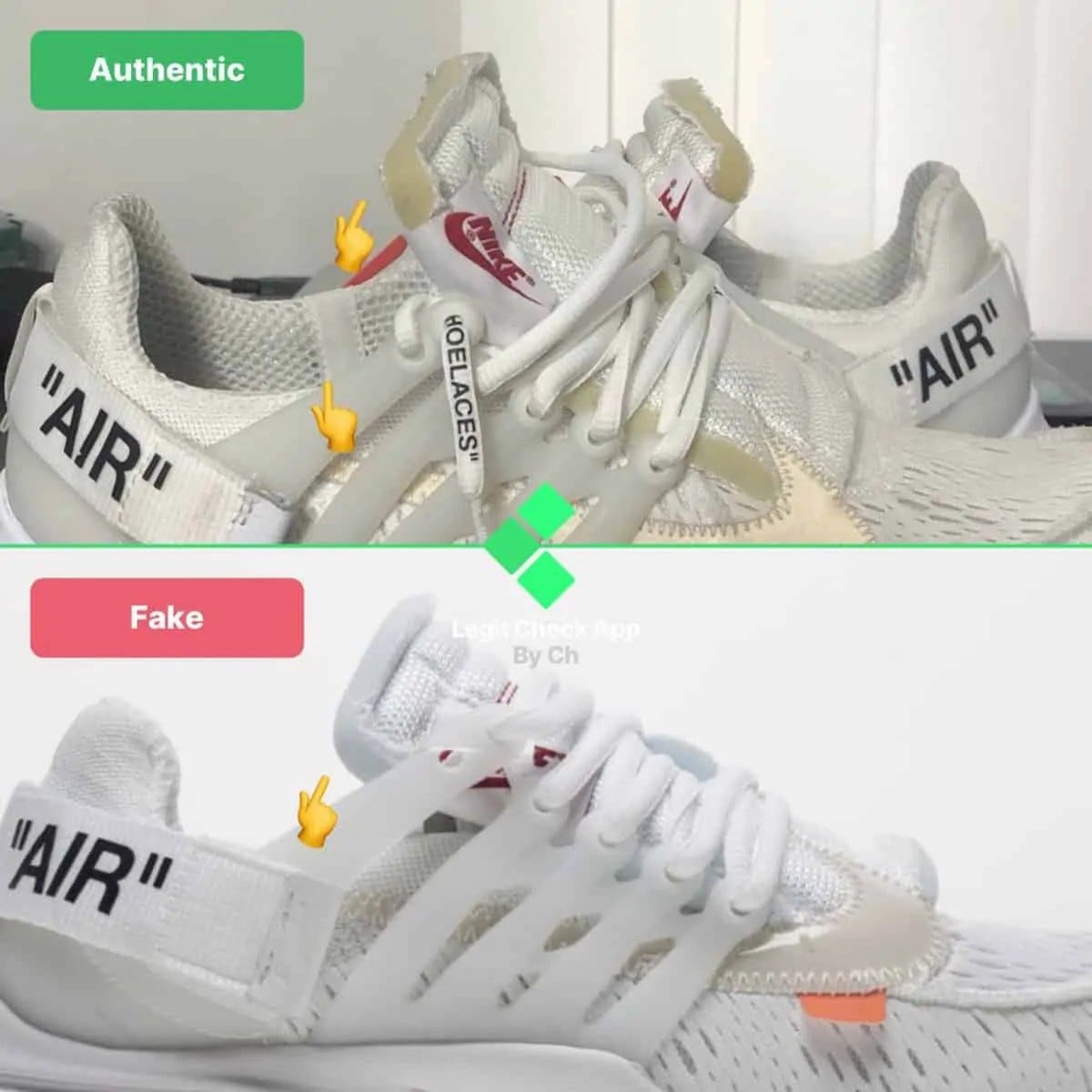 Off White Air Presto White Legit Check Guide Real Vs Fake Ow Air Presto White By Legit Check By Ch Medium