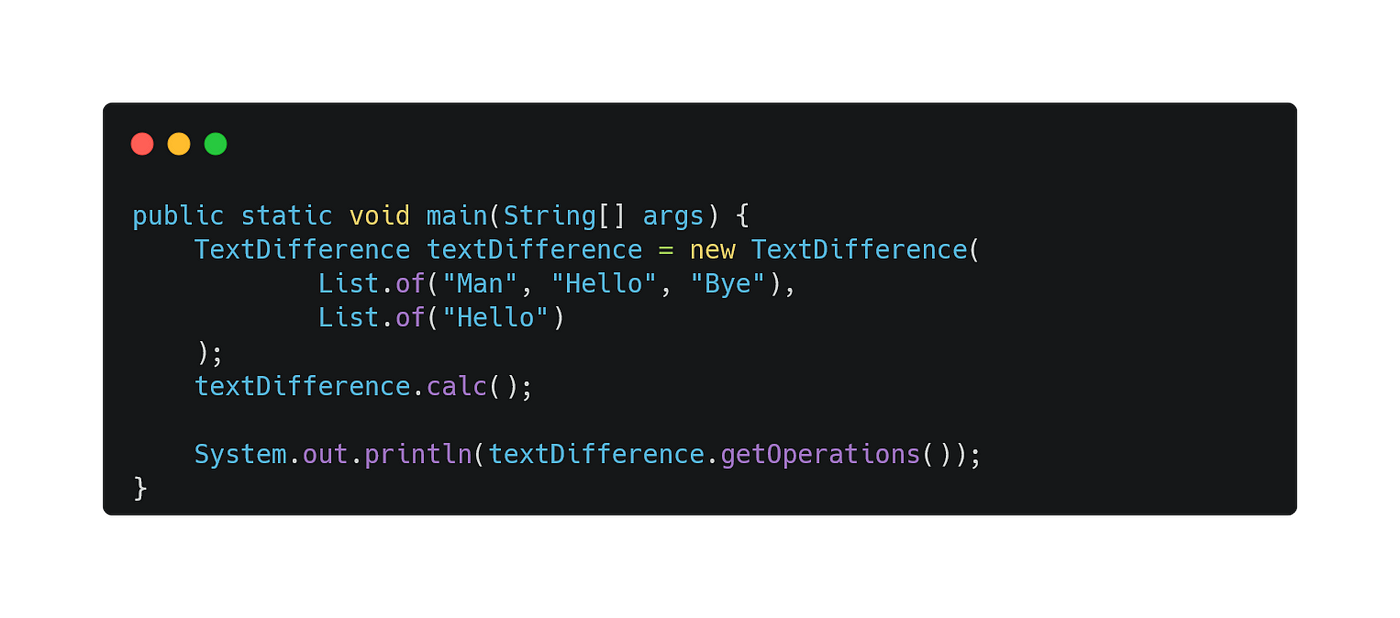 Make own text diff checker in Java | by Konstantin Parakhin | Mar, 2022 ...