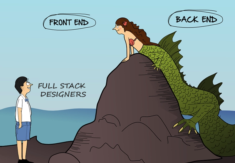 A comical comparison of front-end and back-end