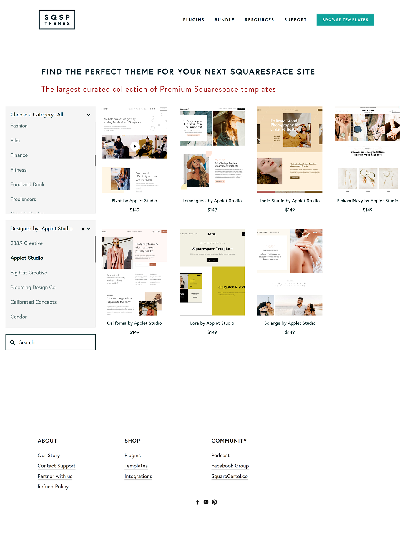 9 Best Squarespace Templates. Looking for the best Squarespace… | by Shakir  🤟🏽 | Medium
