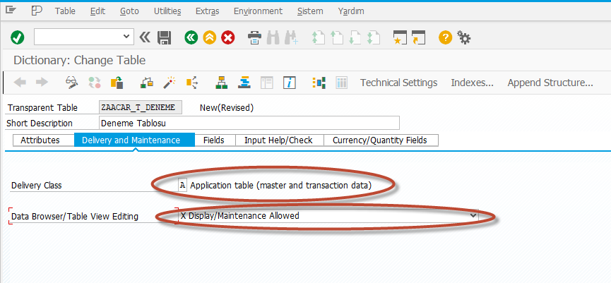 SAP Create Maintenance Table and Transaction Code Step by Step | by Ahmet  Acar | Medium