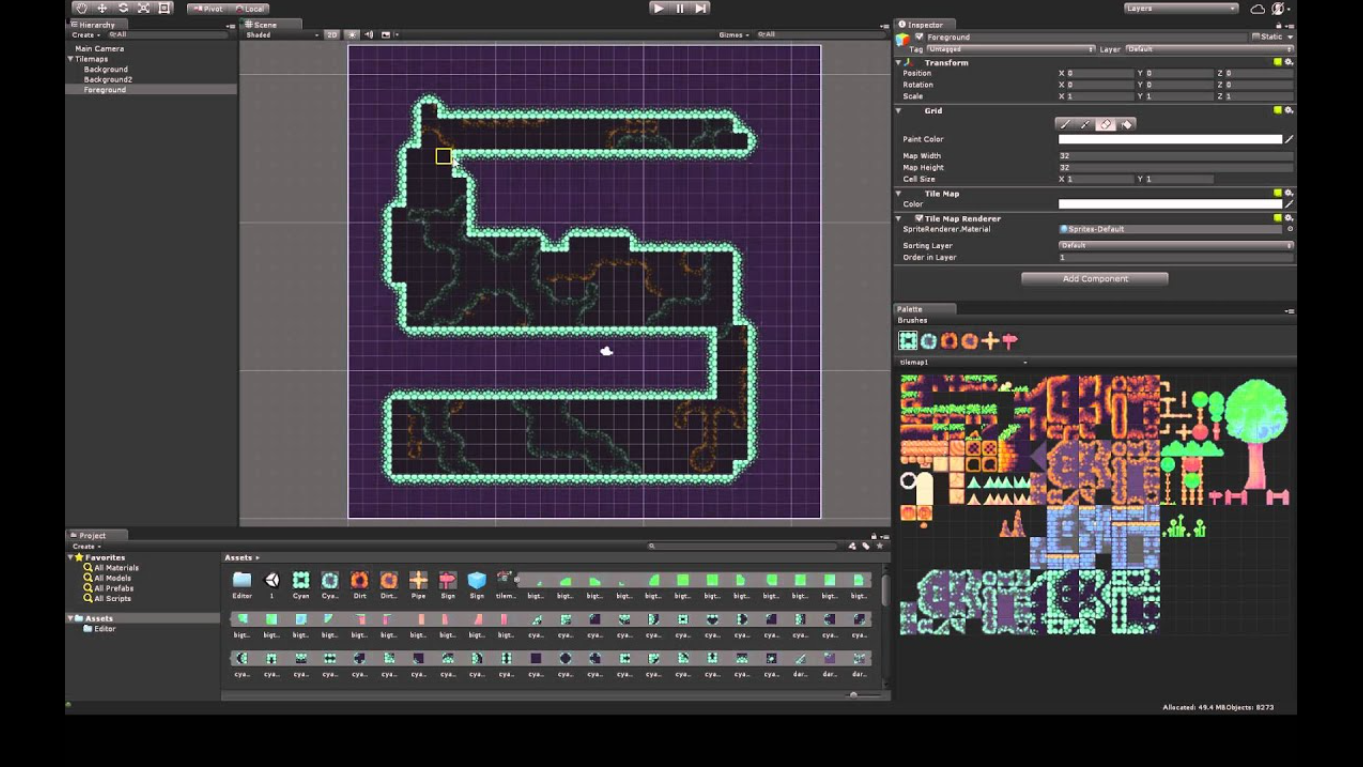 Introduction to Tilemap in Unity. In the above screenshot we see the… | by  Josh Watts | Medium