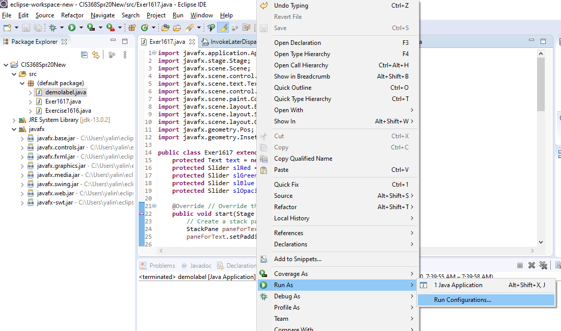 JavaFX Application Set Up in Eclipse | by Alexandra Z Harner | Medium