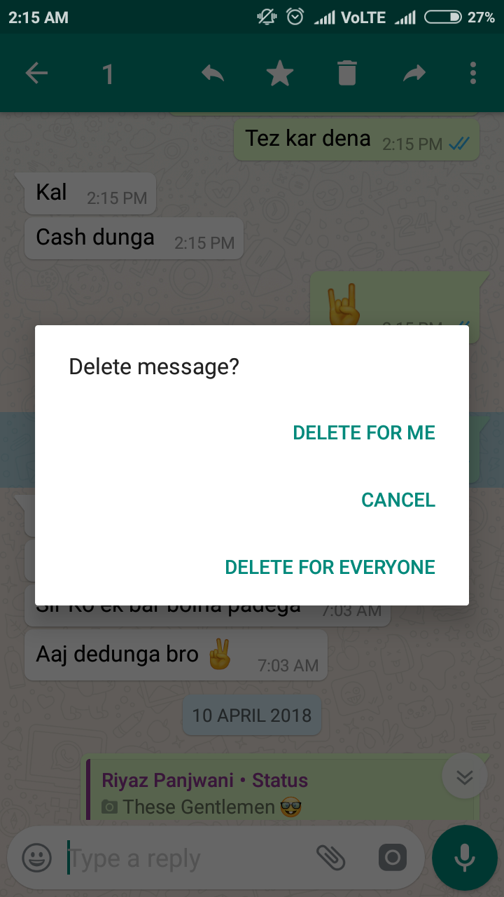 How to delete old WhatsApp messages for everyone even after many