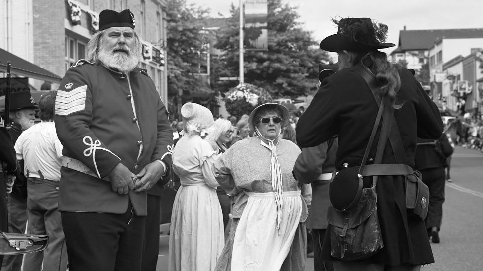 Friday Harbor residents dress up to commemorate the Great Pig War.