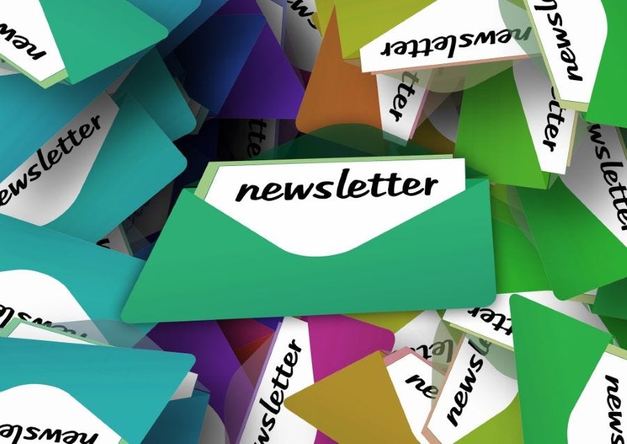 Newsletters and envelopes